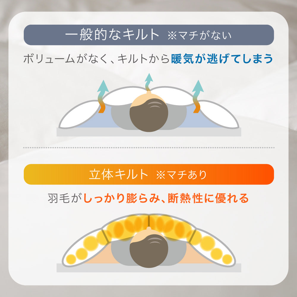 【お得な2枚セット】羽毛肌掛けふとん/マザーグースダウン93%