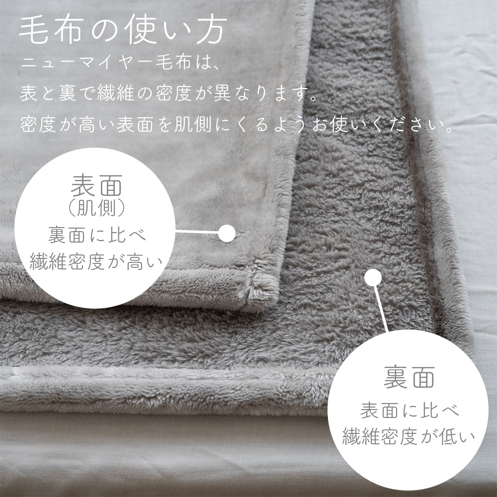 【5周年記念目玉】ニューマイヤー毛布/tricoもうふ