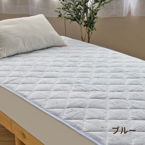 【5周年記念目玉】敷きパッド/蓄熱わた/綿ジャカード(セミダブル・ダブルのみ)