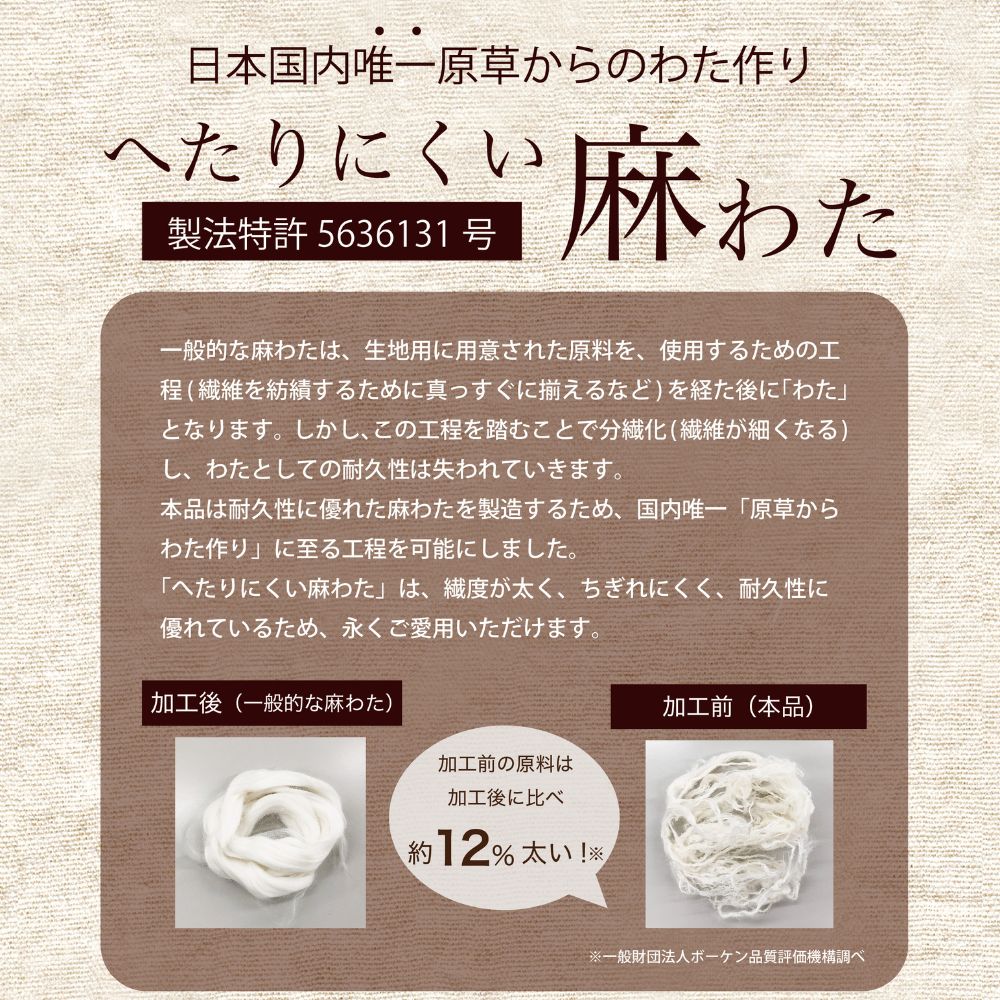 【5周年記念目玉】本麻肌掛けふとん/近江麻/リネン