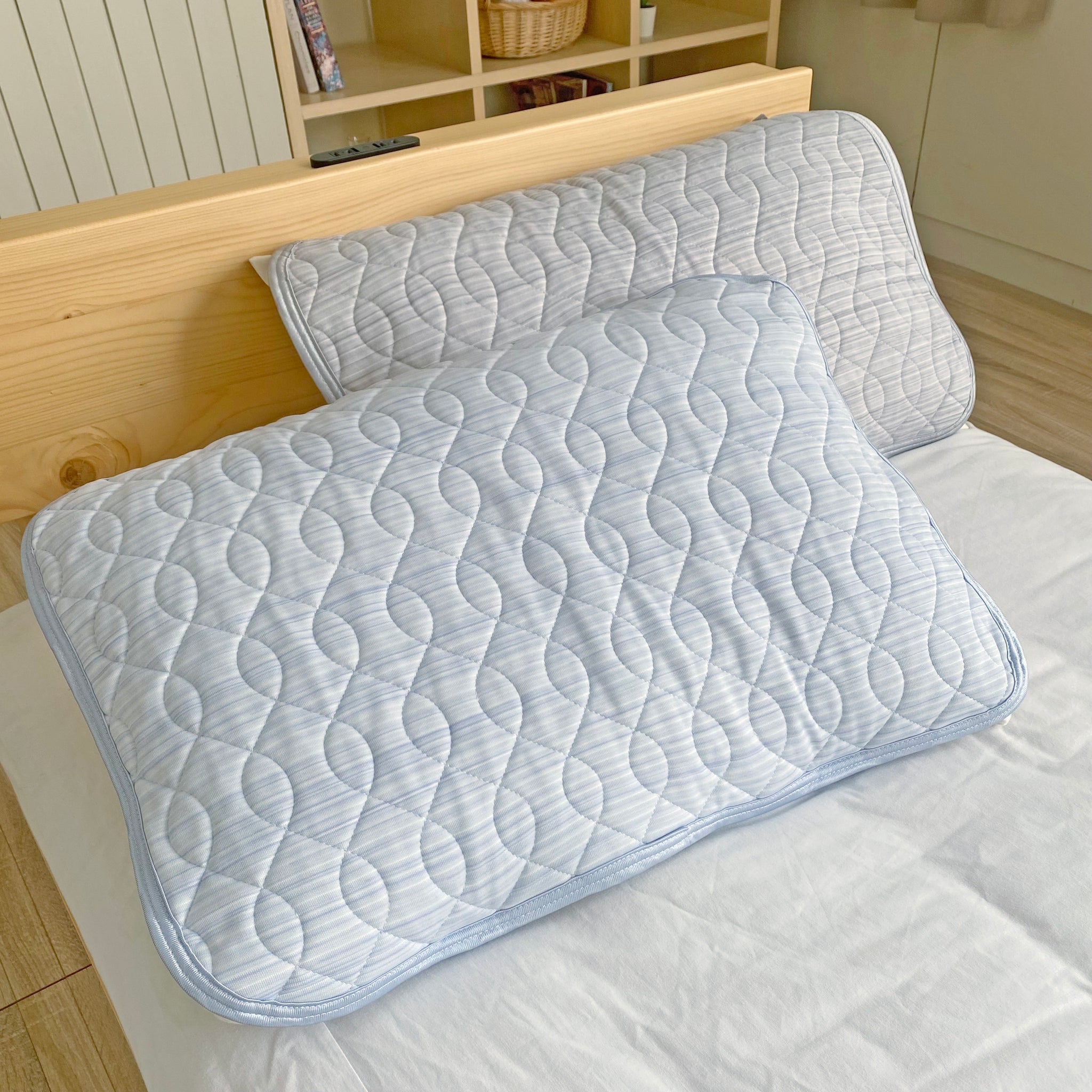 ピローパッド/接触冷感/麻わた