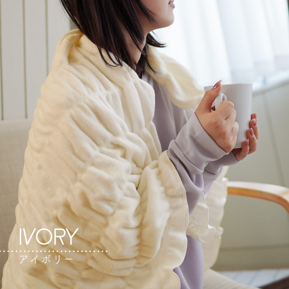 ヒートコットンケット/発熱コットン/ひざ掛け