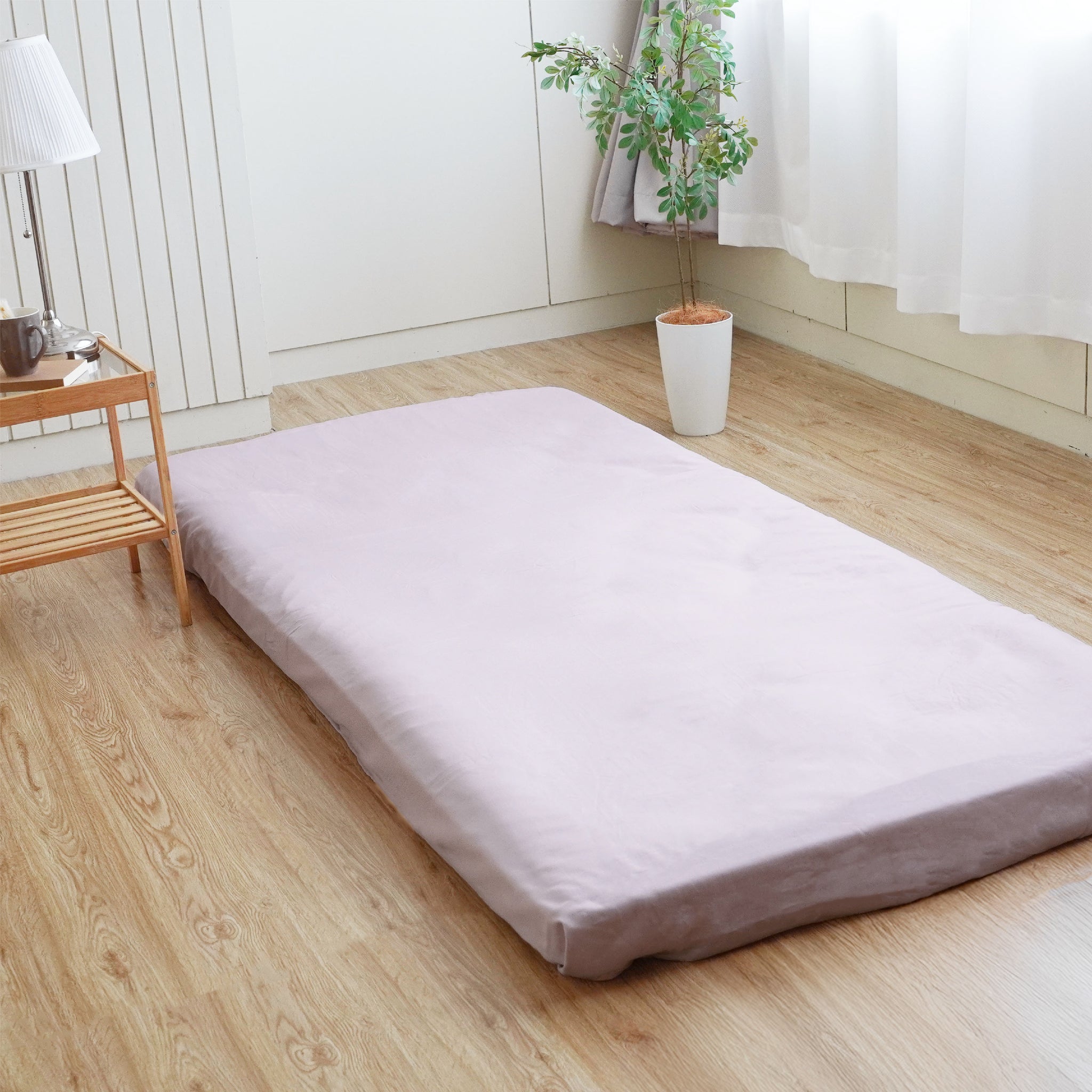 ourstyle フラットシーツ 敷きふとんカバー 綿100% 無地 日本製 Jquality 洗える シングル セミダブル ダブル ピンク