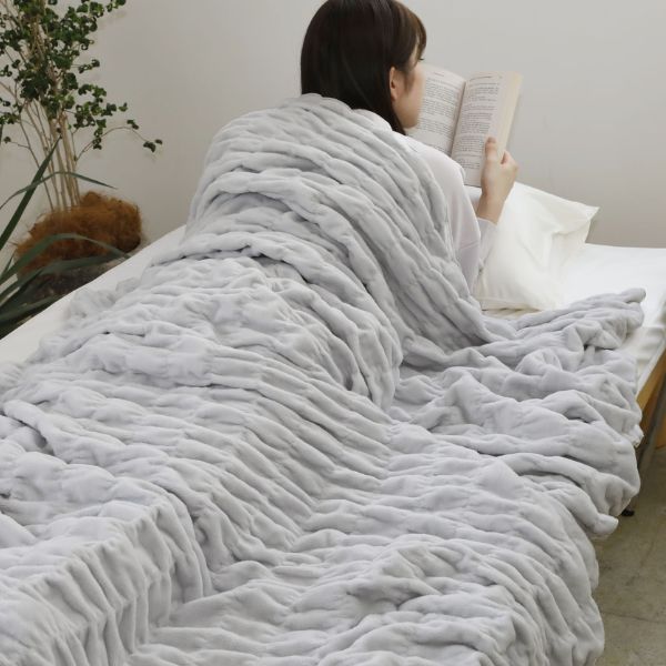 綿の吸湿発熱素材】warm support ふかふかケット ボリュームタイプ