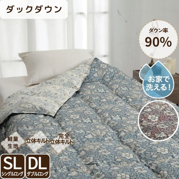 ロマンス小杉 羽毛肌掛けふとん V&A ダウンケット シングルロング ダブルロング ウォッシャブル 夏用掛け布団 肌布団 日本製