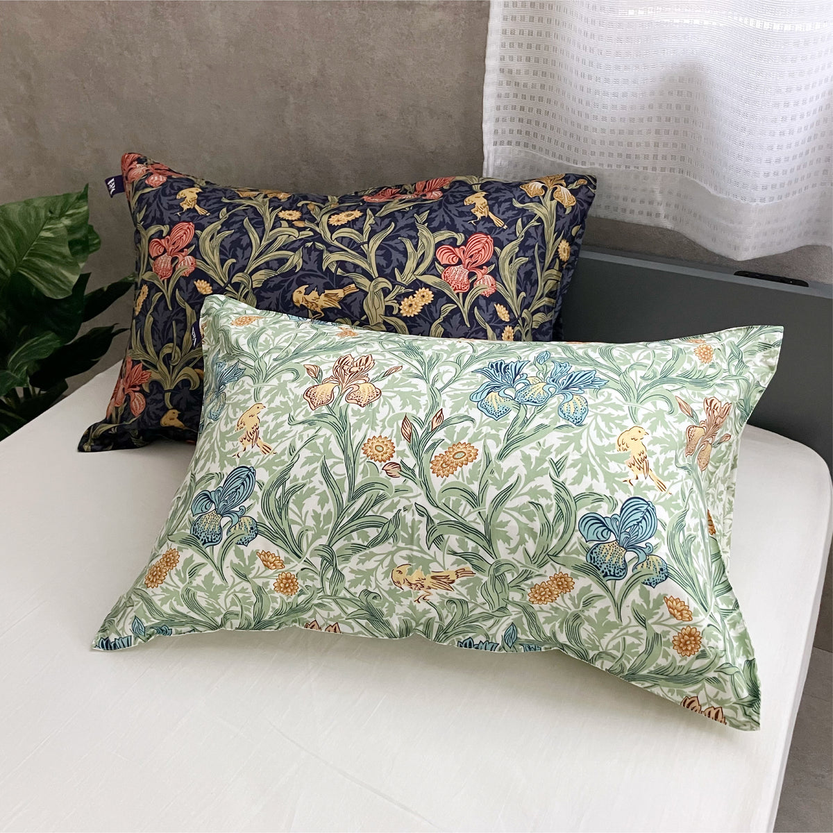 ウィリアム・モリス　V＆A　アイリス　座布団カバー　5枚組　日本製 ウィリアム・モリス V＆A アイリス 座布団カバー 5枚組 日本製