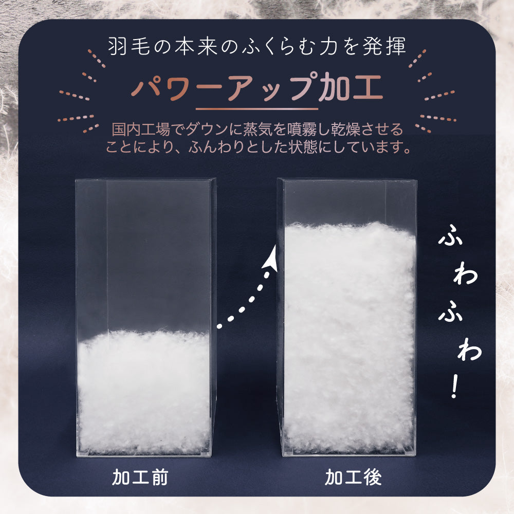 2枚合わせ羽毛掛けふとん/マザーグースダウン95%