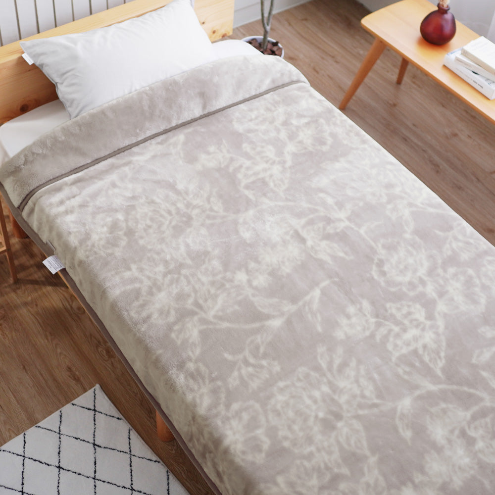 【首元や肩口もしっかり保温】 tricoもうふ™ 2枚合わせ毛布 シングル 吸湿発熱 あったか