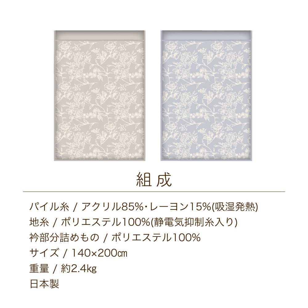 2枚合わせ毛布/tricoもうふ