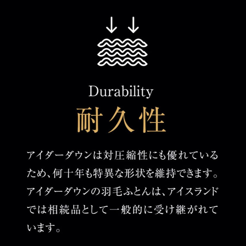 羽毛肌掛け・掛けふとん/アイダーダウン98%