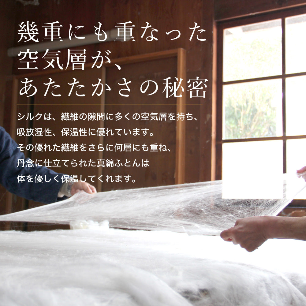 真綿掛けふとん・肌掛けふとん/京都丹後手引き