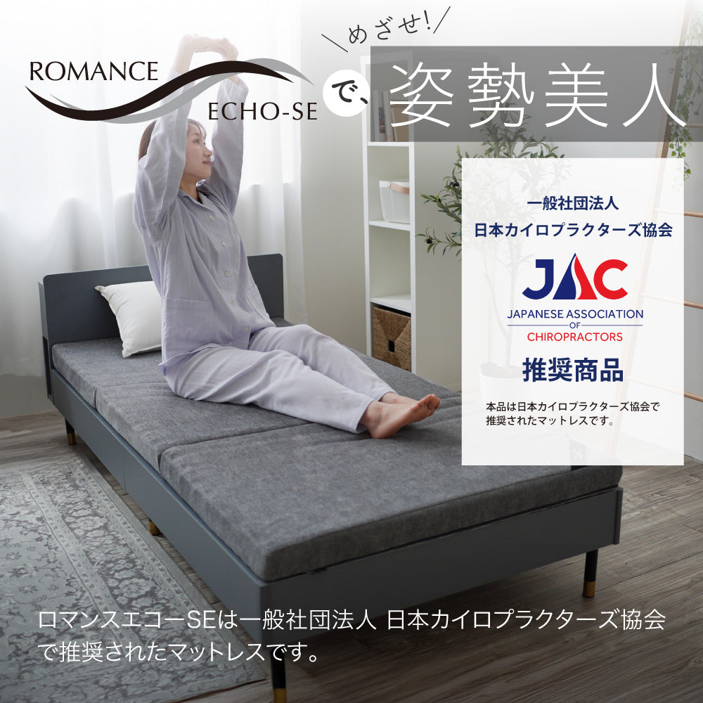 ロマンスエコーSE/3つ折りマットレス/ベッドタイプ/日本カイロプラクターズ協会推奨商品