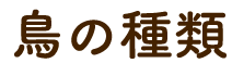 鳥の種類