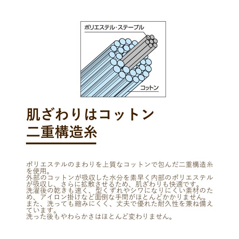 ピローケース/二重構造糸