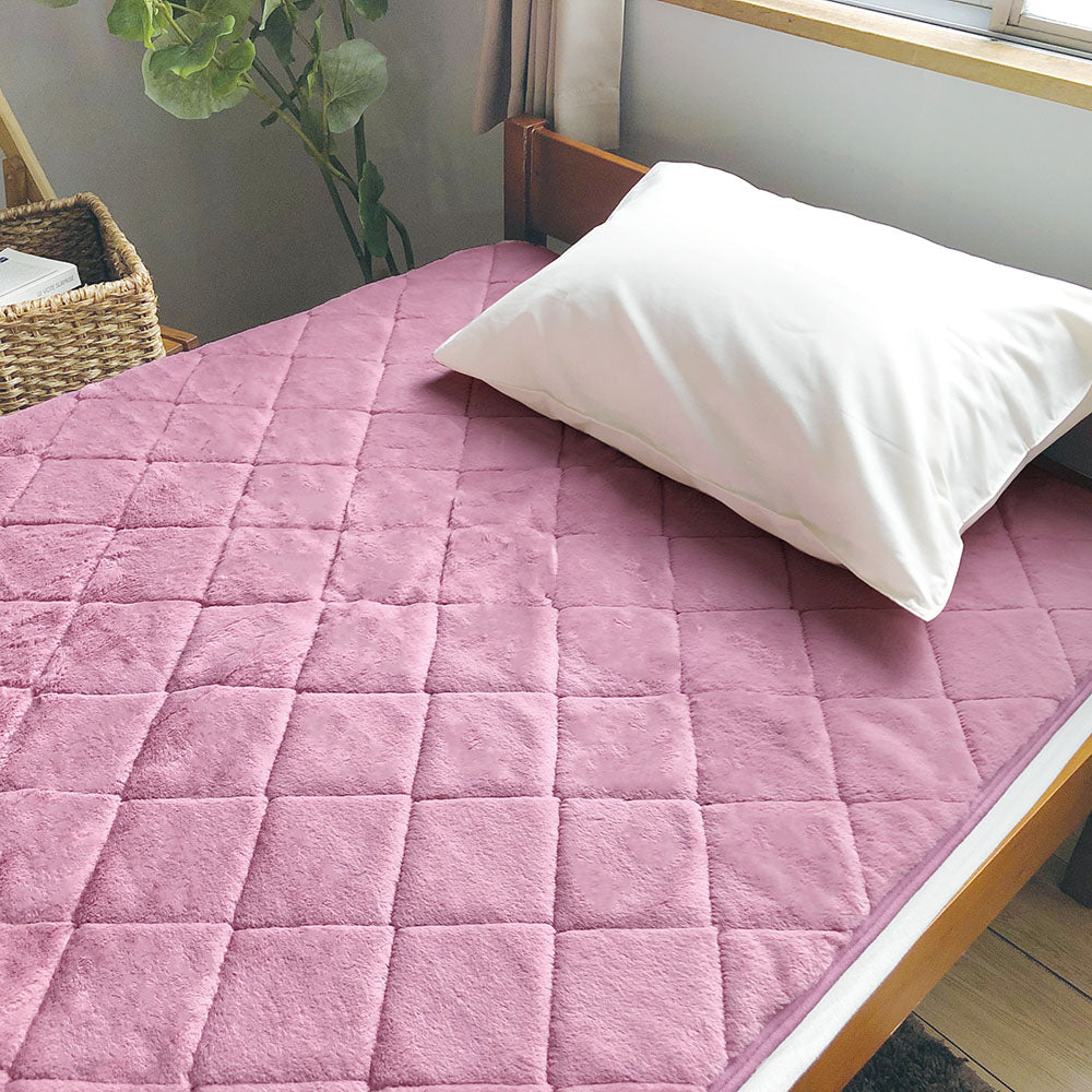 ロマンス小杉 マイクロファイバー敷きパッド ラビットファータッチ