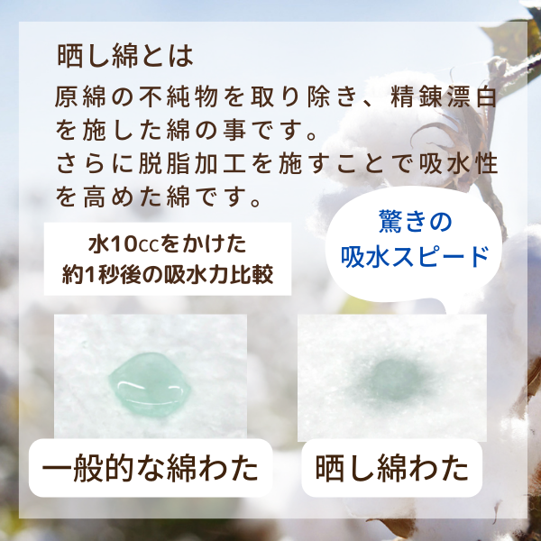 綿敷きパッド/ウォッシュキルト加工/オールコットン