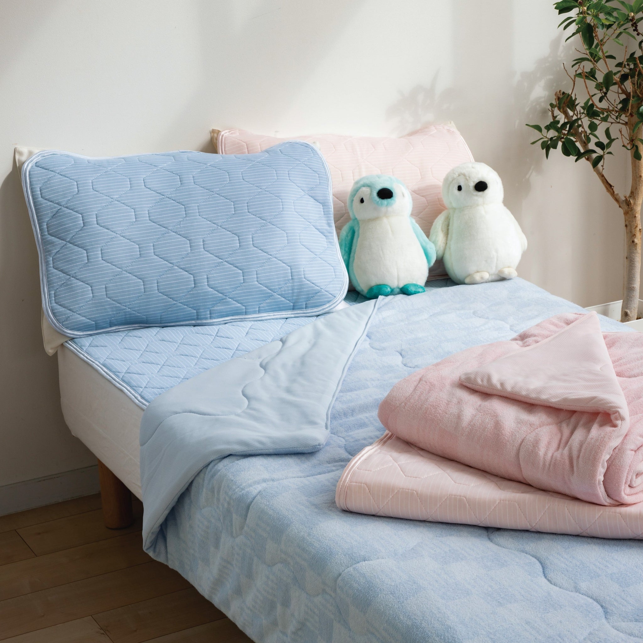 ピローパッド/接触冷感/綿わた