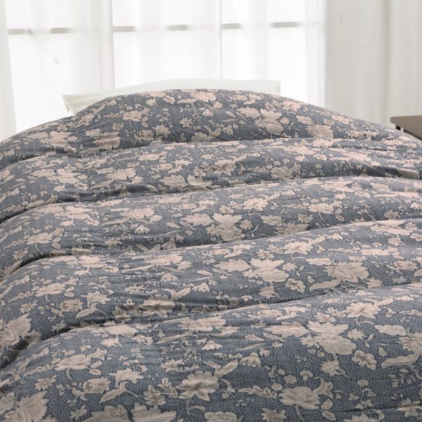 ロマンス小杉 羽毛布団 シングル ダブル 二層式キルト 軽量生地 羽毛