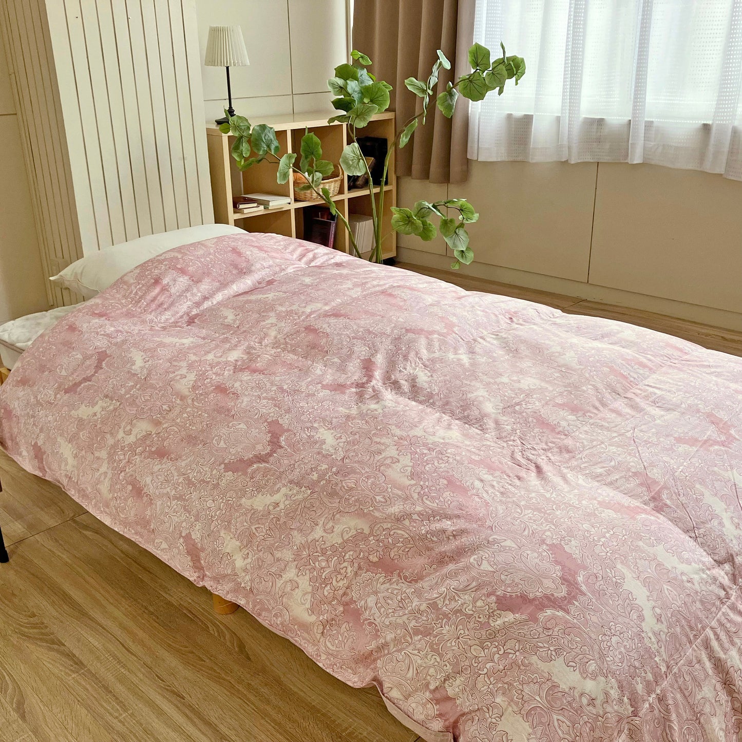 二層式羽毛掛けふとん/マザーグースダウン95%/蓄熱加工生地