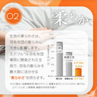 羽毛肌掛けふとん/ホワイトダックダウン93%