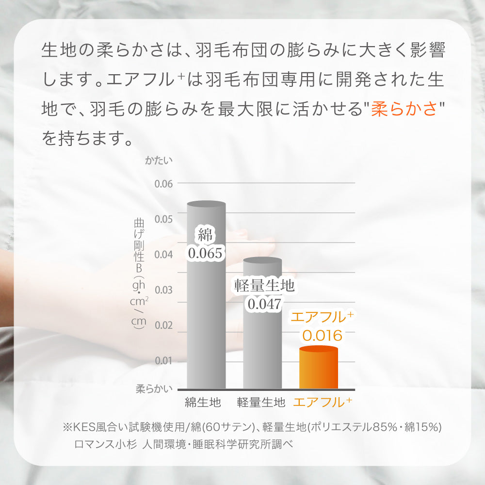 【お得な2枚セット】羽毛肌掛けふとん/マザーグースダウン93％