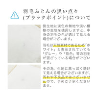 【お得な2枚セット】羽毛肌掛けふとん/ホワイトダックダウン90%