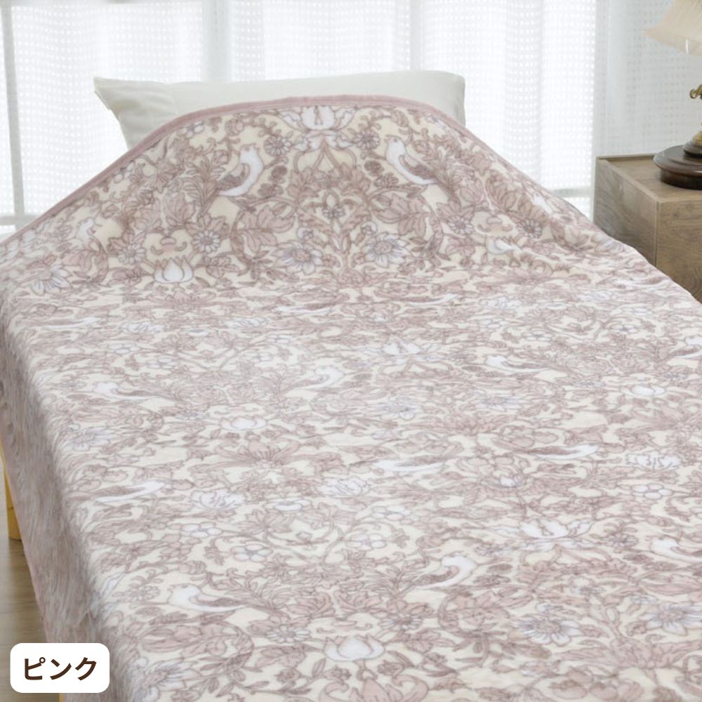 ロマンス小杉 綿毛布(毛羽部分) シングル 日本製 いちご泥棒