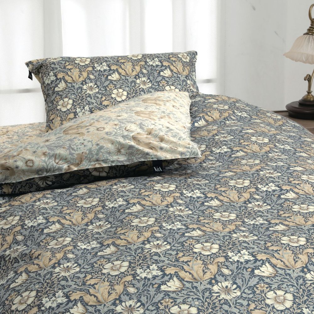 ロマンス小杉 V&A ウィリアム・モリス ボックスシーツ 綿100％ サテン