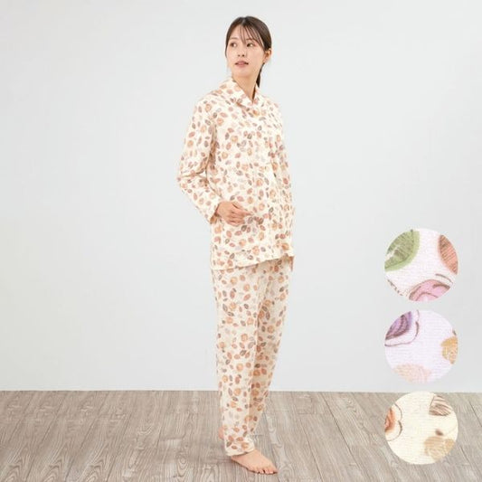 レディースパジャマ 婦人寝間着 キルトニット 肌面コットン100% S M L ロマンス小杉 | ねむりのアトリエOnlineSHOP
