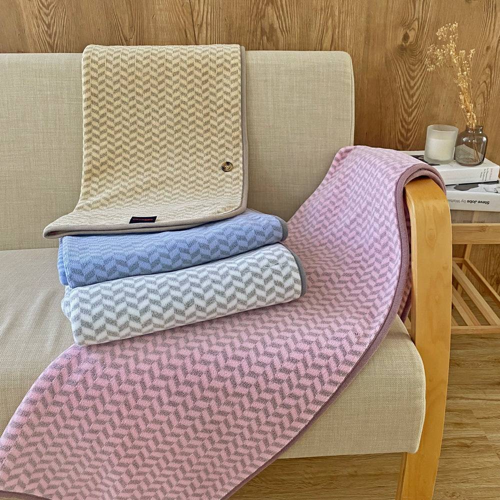 【お部屋でもあったか快適】 ロマンス岩盤浴 ひざ掛け ロングサイズ あったか寝具 抗菌防臭 日本製