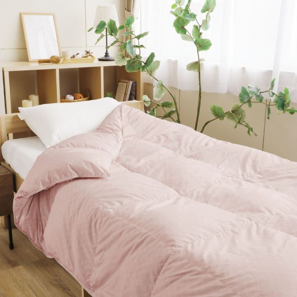 未使用 羽毛肌布団 寝具 インテリア 花柄 ダウン90% フェザー10% ダウンケット シングル 羽毛布団 夏用 ダウン80% 夏布団 羽毛肌