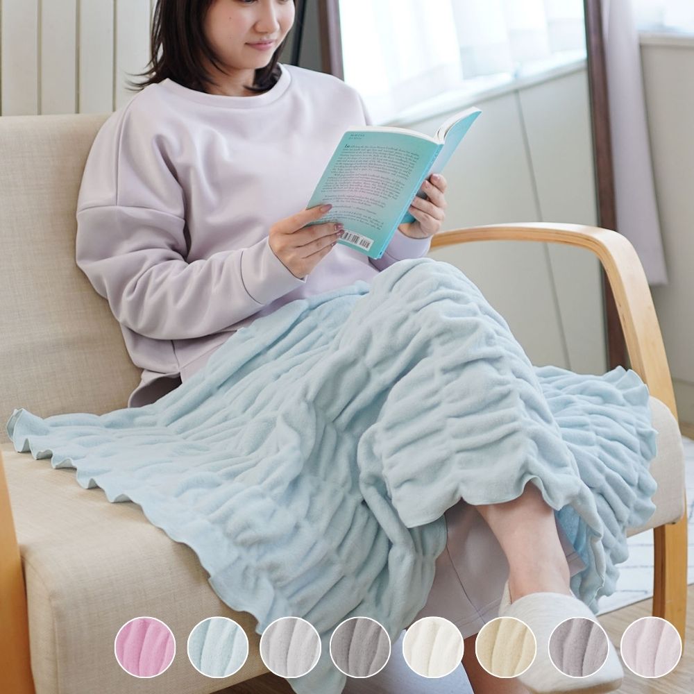 ヒートコットンケット/発熱コットン/ひざ掛け