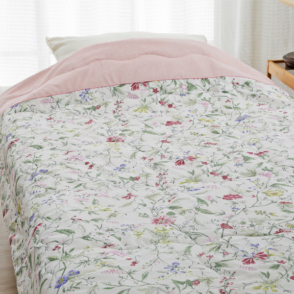 ロマンス小杉V&A春夏羽毛肌掛け布団花柄シングル ロマンス小杉 合繊肌掛けふとん ウォッシャブル シングル 花柄 肌布団