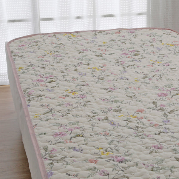 昭和レトロな花柄刺繍ムートン敷きパット V_A_2867-7160_pink_55d0597b-