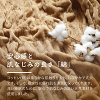 ふかふかケット/ボリュームタイプ/発熱コットン