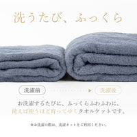 【お得な2枚セット】タオルケット・ハーフケット/今治タオルブランド