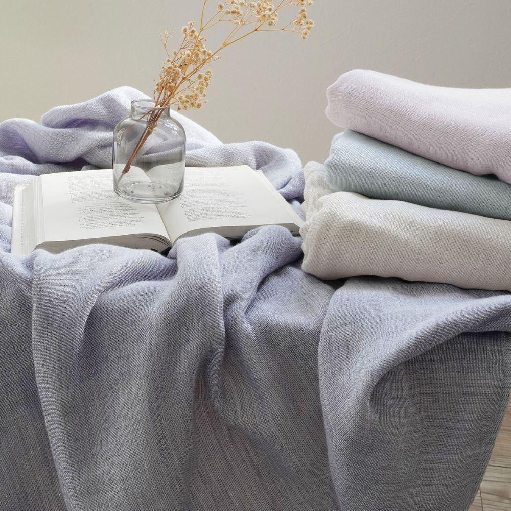 新品タグ付き　ラルフローレン　5重ガーゼ　ブランケット　ガーゼケット 2枚セット特価】今治5重織ガーゼケット/エイブ ブルー・グレー