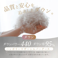 【お得な2枚セット】洗える羽毛掛けふとん/マザーグースダウン95％