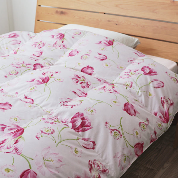 綿100%生地】日本製 羽毛布団 冬用 シングル ダブル サテン生地