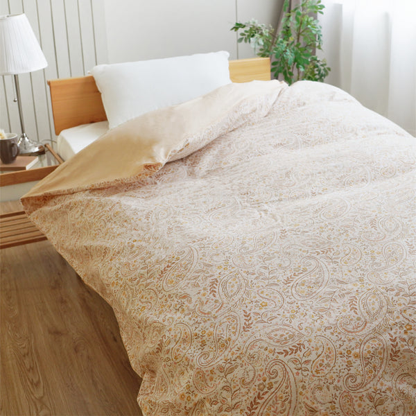 ロマンス小杉 綿100% 掛けふとんカバー 日本製 8か所ひも付き シングル