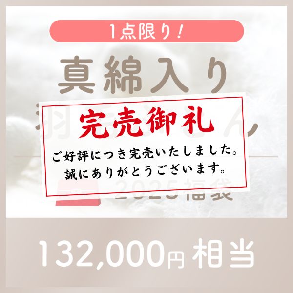 【2025福袋】真綿入り羽毛掛けふとん/綿100%生地/1点限り