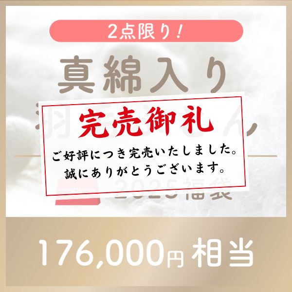 【2025福袋】真綿入り羽毛掛けふとん/ダウン90%/2点限り