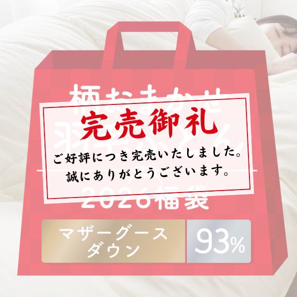 【2026福袋】羽毛掛けふとん/マザーグースダウン93％