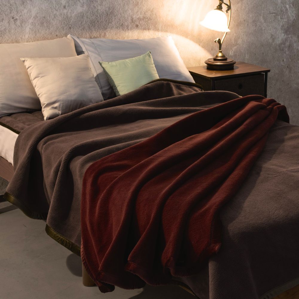 上質な温もりをお届け】ロマンス岩盤浴 ニューマイヤー毛布 抗菌防臭