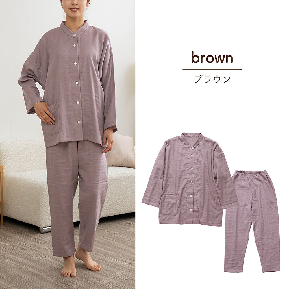 レディースパジャマ/3重ガーゼ