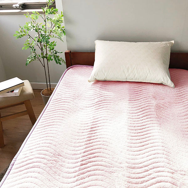 敷きパッド タオル地 四隅ゴム付き 春 夏 秋 冬 日本製 ロマンス小杉