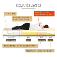 ロマンスゼロ〈デラックス〉/マットレス/3つ折り/横向き寝も対応
