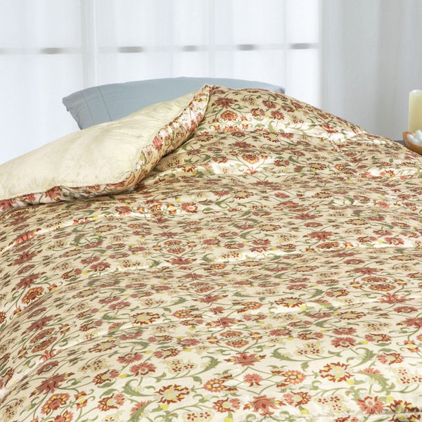 ロマンス小杉 羽毛布団 シングル ダブル 真綿入り シルク ロマンス