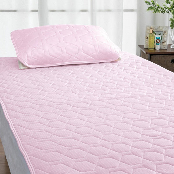 KSB 健康敷パット 100cm x 240cm ピンク 寝具