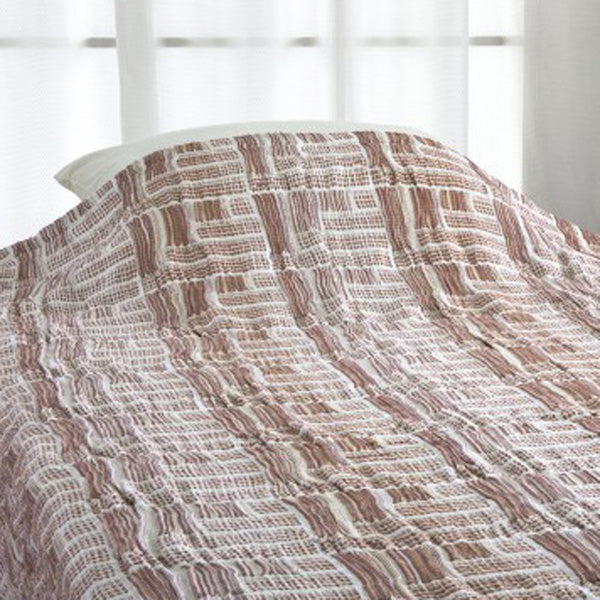 ガーゼケット 麻入り ふわふわガーゼ 千亀利織 格子文 日本製 決算